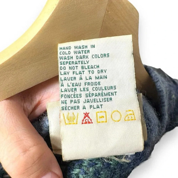 VTG Northern Reflections Wool Blend Sweater Women’s S Plaid Checkered 80s/90s - Picture 6 of 7